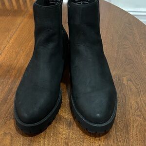 Classic Black Ankle Boots by Thursday